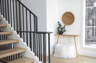 stair railing in a home