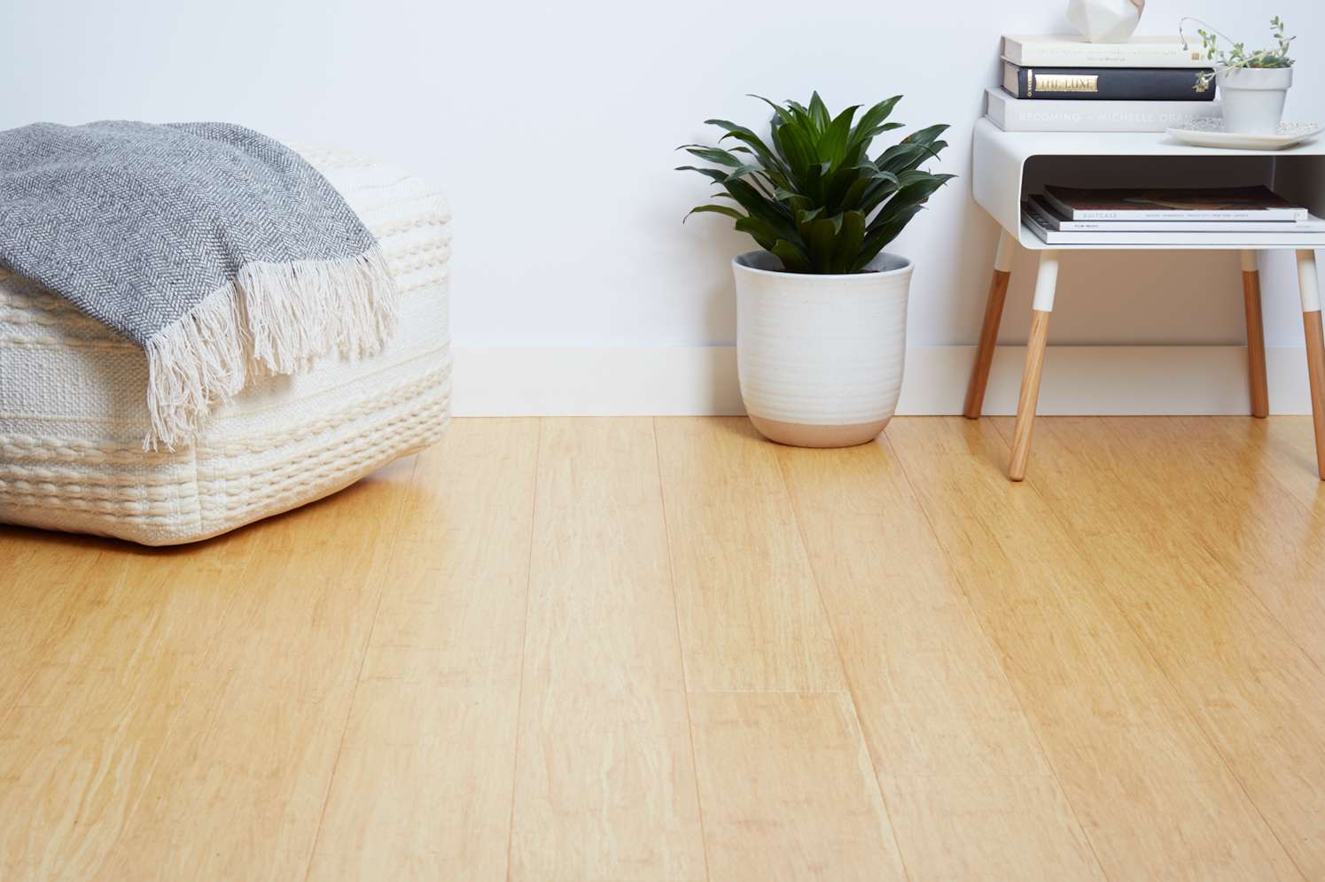 Parquet en bambou dans une chambre