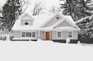 Craftsman home in winter